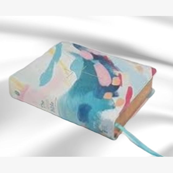 The Jesus Bible, Artist Edition, NIV, Leathersoft, Multicolor Teal Comfort Print image 1