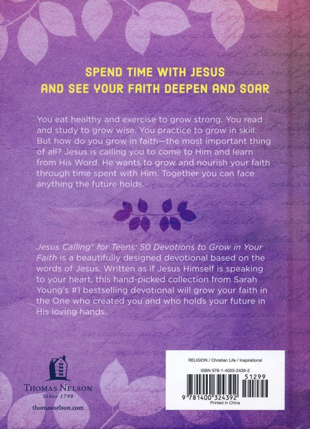 Jesus Calling For Teens: 50 Devotions to Grow in Your Faith image 1