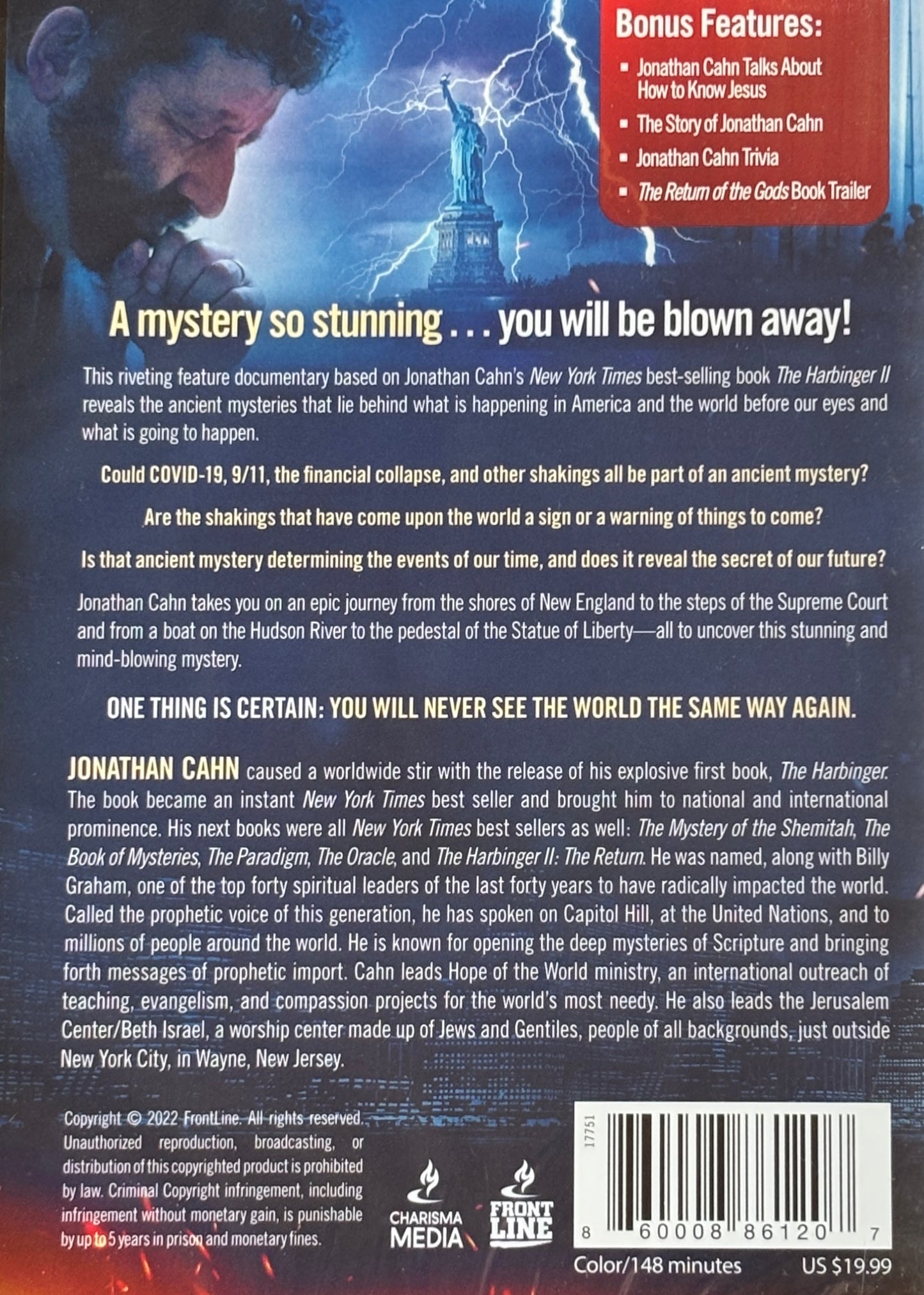 Jonathan Cahn, Harbingers of Things to Come, DVD Movie image 1