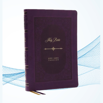 Large Print Bible: KJV Purple Vintage Series, Thinline Leathersoft image 0