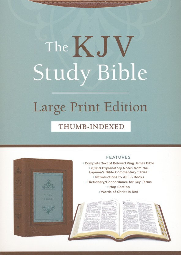 The KJV Study Bible Large Print, Indexed, Teal Inlay image 2