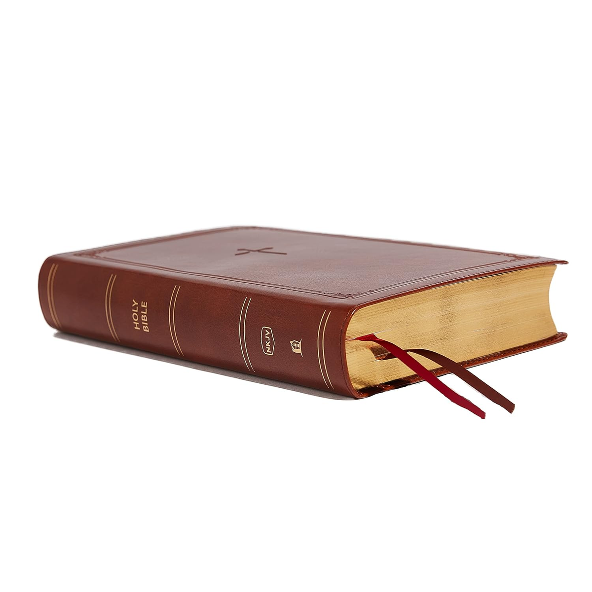 NKJV End-of-Verse Reference Bible, Personal Size Large Print, Leathersoft Brown