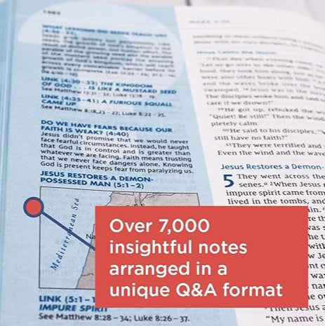 NIV Quest Study Bible, Personal Size, Leathersoft, Thumb Indexed image 4