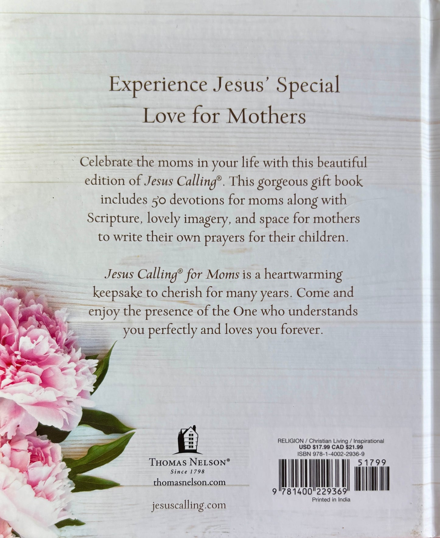 Jesus Calling For Moms, Padded Harcover with Full Scriptures image 1
