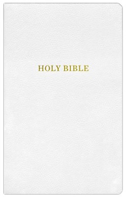 KJV Gift and Award Bible, Red Letter Edition, Leather Look White image 2