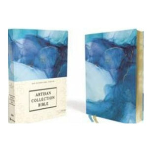 NIV Artisan Collection Bible, Cloth Over Board, Blue, Art Gilded Edge image 0