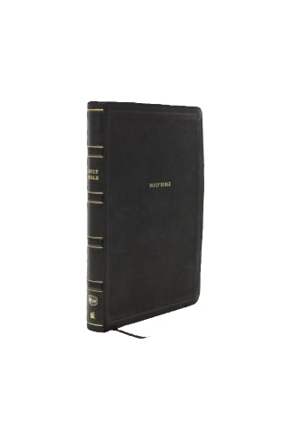 NKJV, Deluxe Thinline Reference Bible, Leathersoft Black, Comfort Print image 0