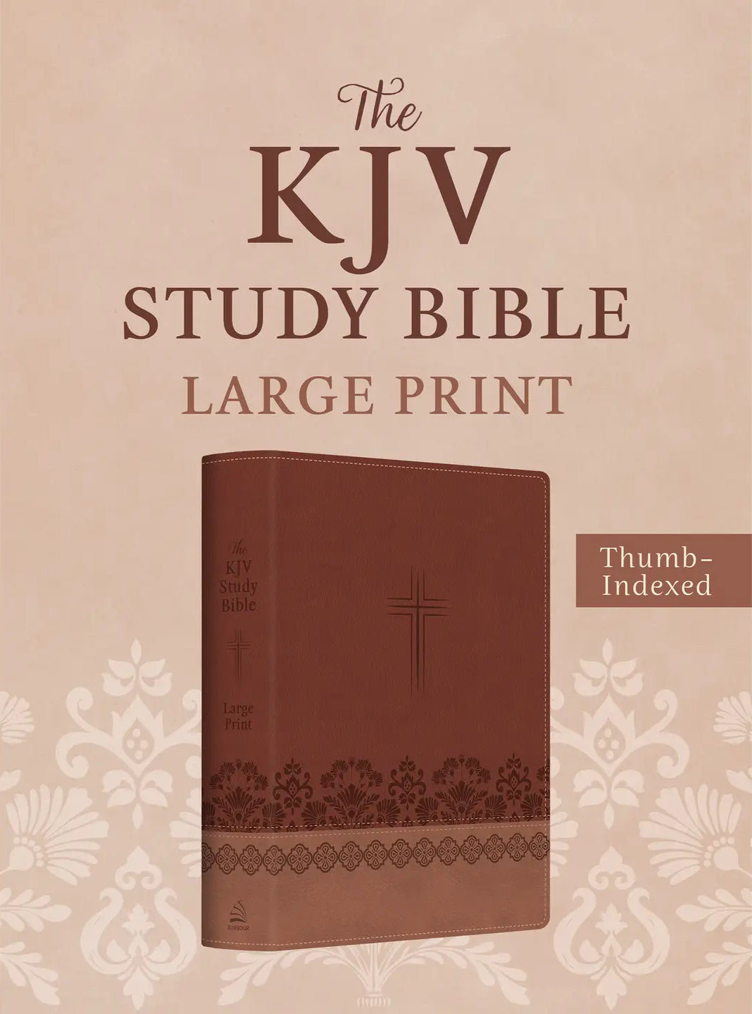 The Kjv Study Bible, Large Print, Indexed [Rose & Chestnut] image 0
