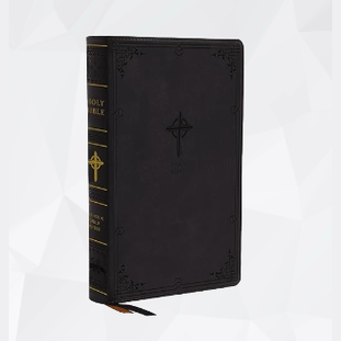 New American Revised Catholic Bible, Large Print, Leathersoft Black image 0