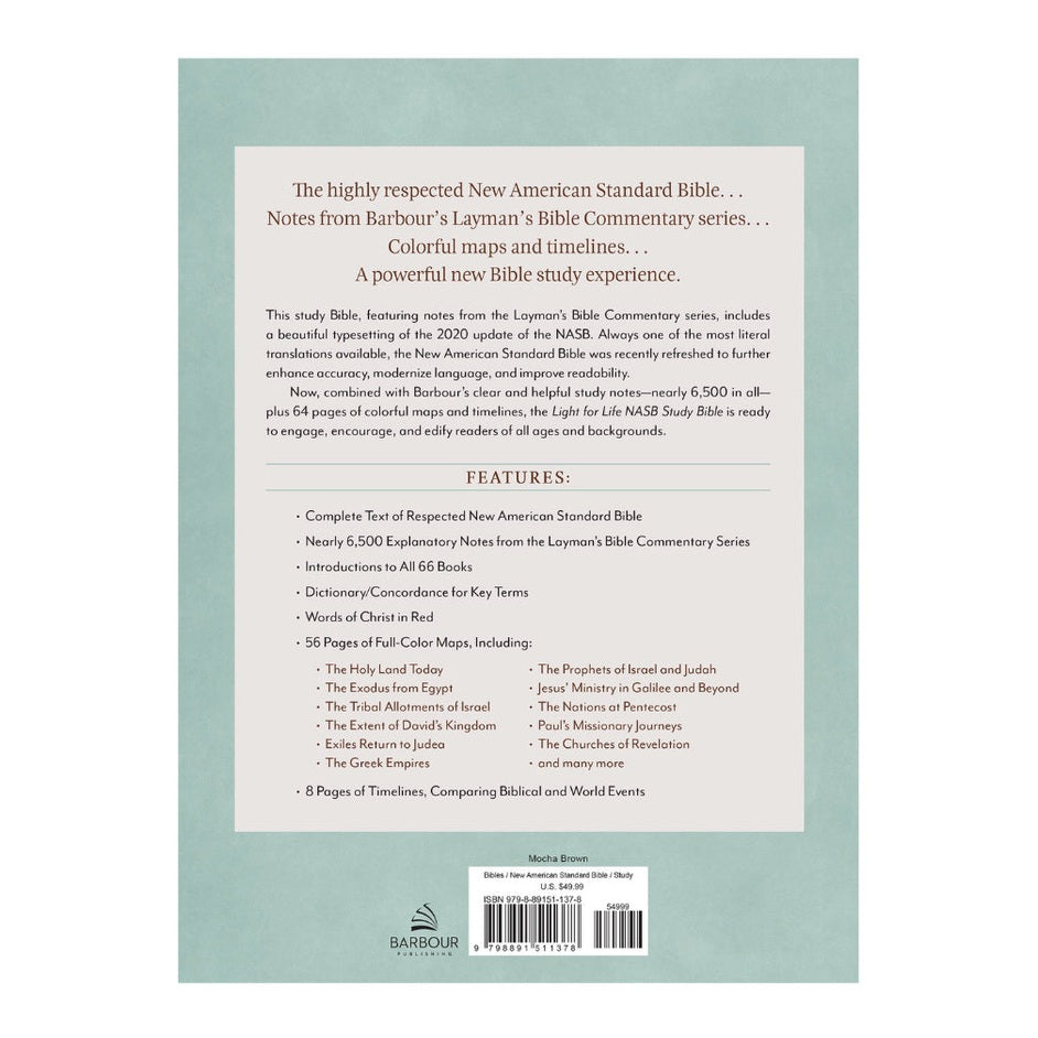 The Light For Life New American Standard Study Bible--Atlas Edition image 1