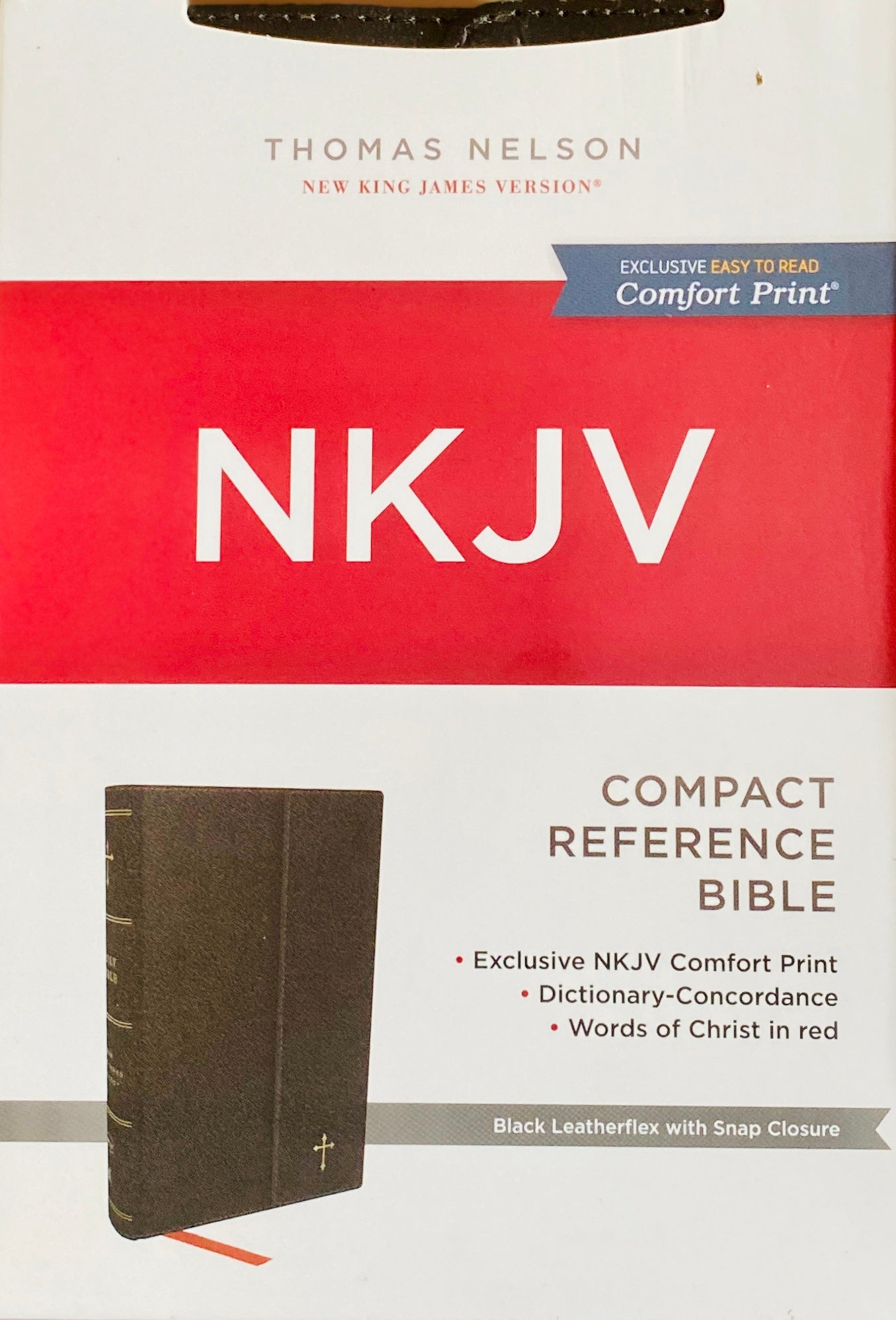 NKJV Compact Bible: Cross Reference Edition Leatherflex with Magnetic Flap image 1