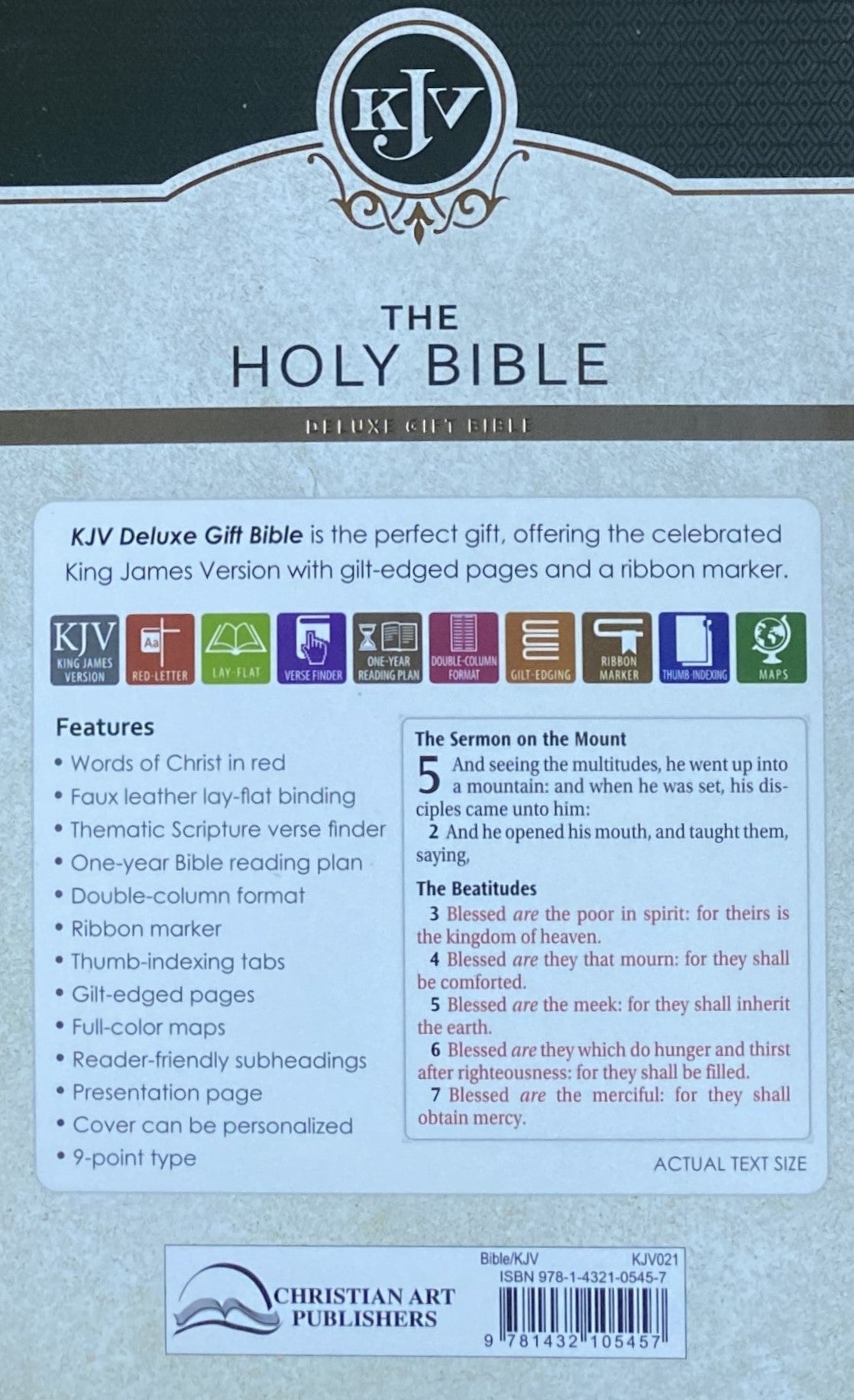 KJV Holy Bible White Lux Leather, Thumb Indexed Edition image 2