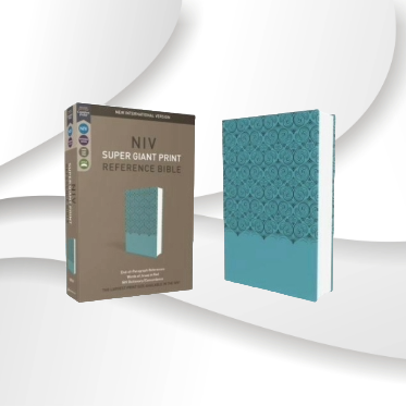 Large Print Bible by Zondervan, NIV Reference Edition, Leathersoft, Teal image 0