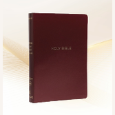NKJV Giant Print Bible, Center Column Reference, Red Letter Edition, Burgundy image 0