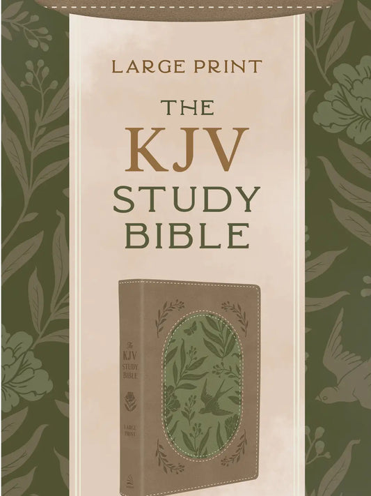 The KJV Study Bible, Large Print Study Bible-Olive Branches image 0
