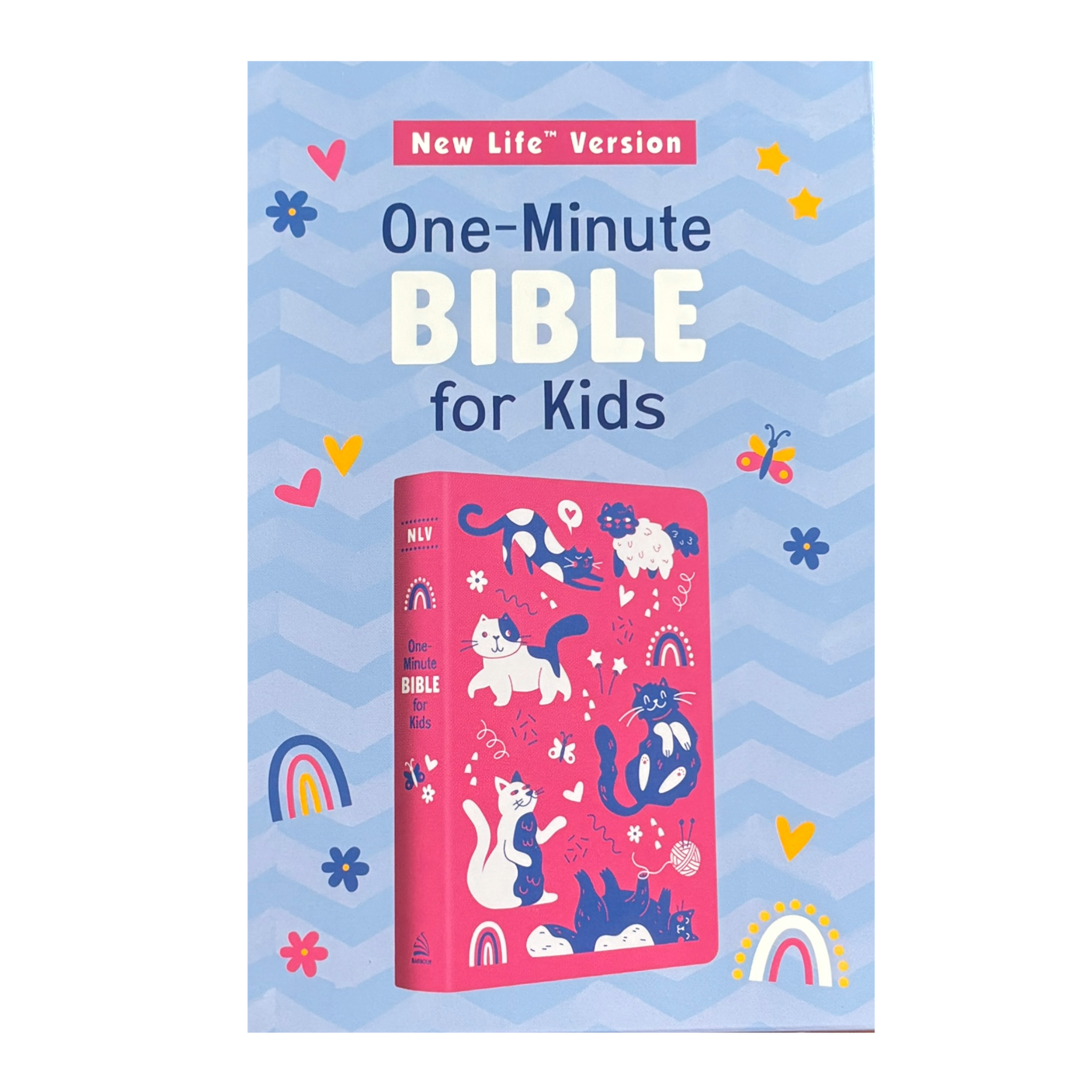 One Minute Bible For Kids, Ages 8 to 12, Pink Leathersoft Girls Cover image 0
