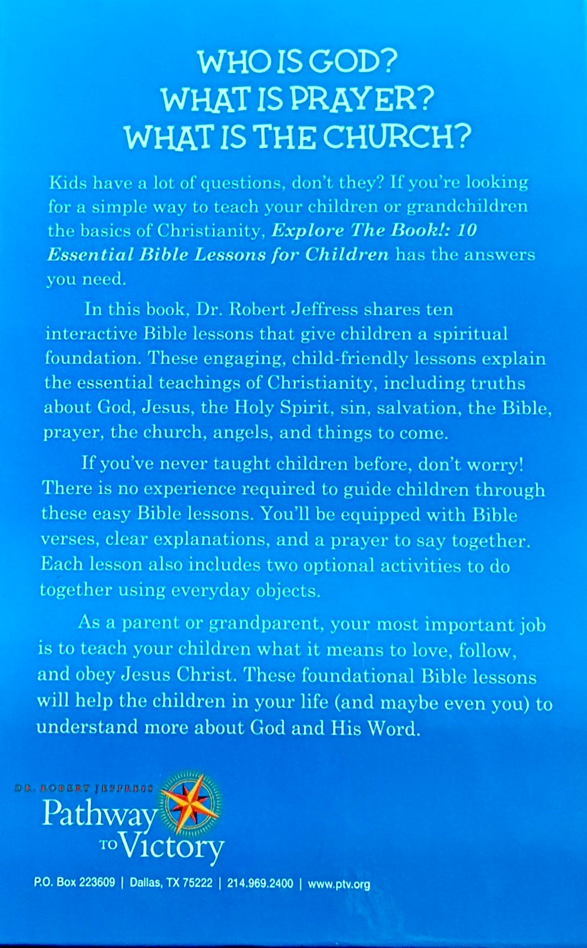 Explore The Book, 10 Essential Bible Lessons For Children by Robert Jeffress image 1