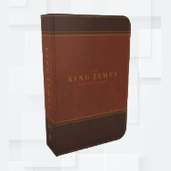 King James Version Study Bible, Full Color Edition Brown Red Letter Edition image 1