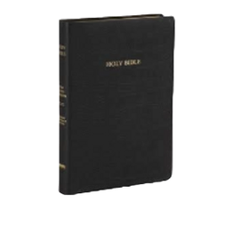 KJV Large Print Thinline Reference Genuine Leather Bible image 0