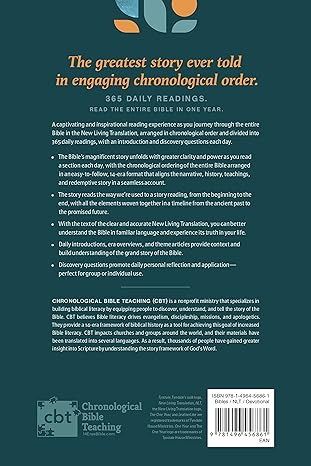 NLT One Year Chronological Study Bible (Softcover) image 1