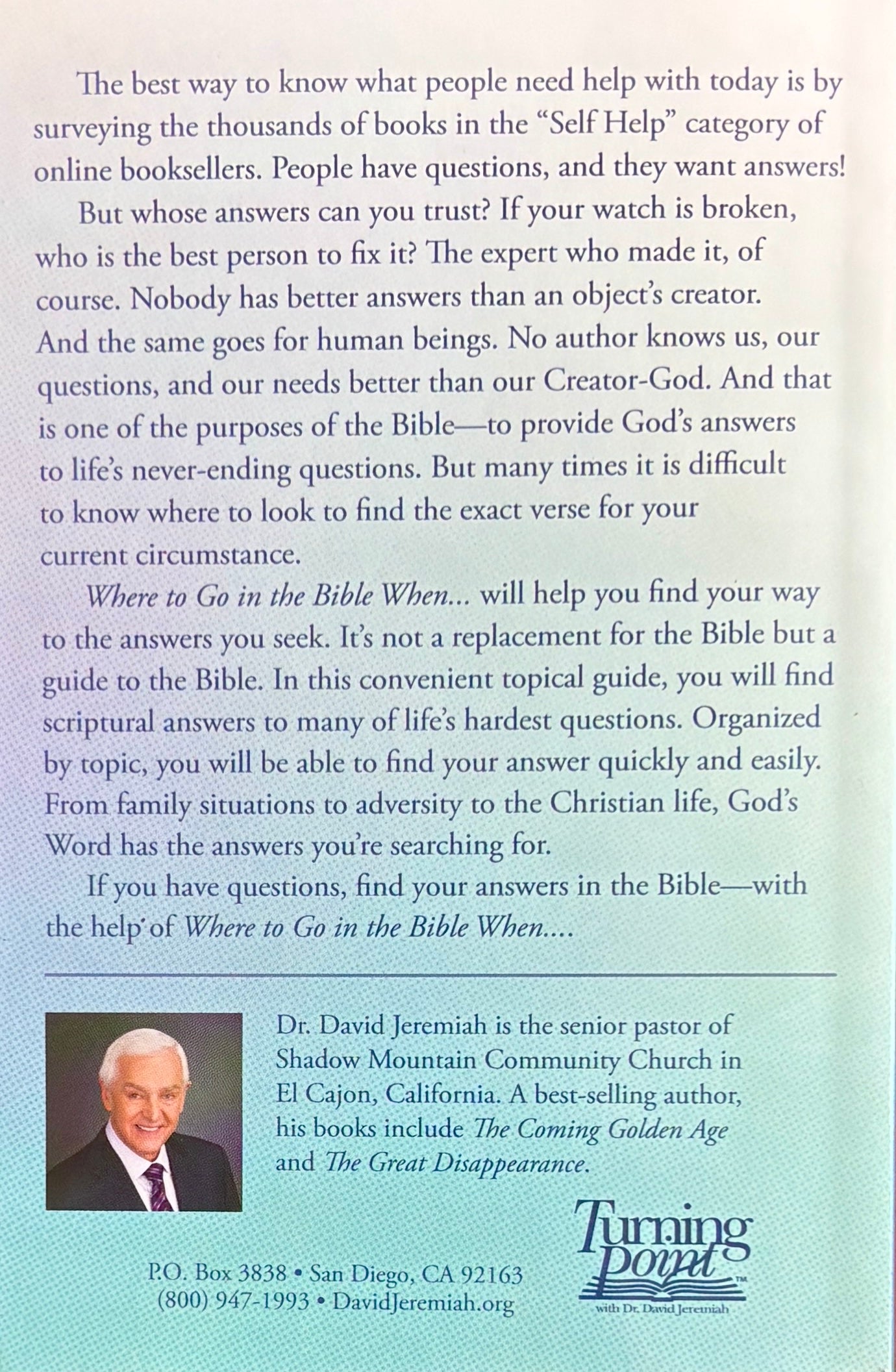 Where To Go in the Bible When, A Scripture Reference Guide for Every Christian image 1