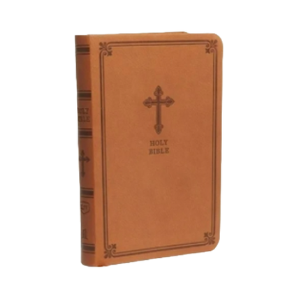 KJV Value Compact Bible, Thinline Leathersoft, Brown, Red Letter, Comfort Print image 0