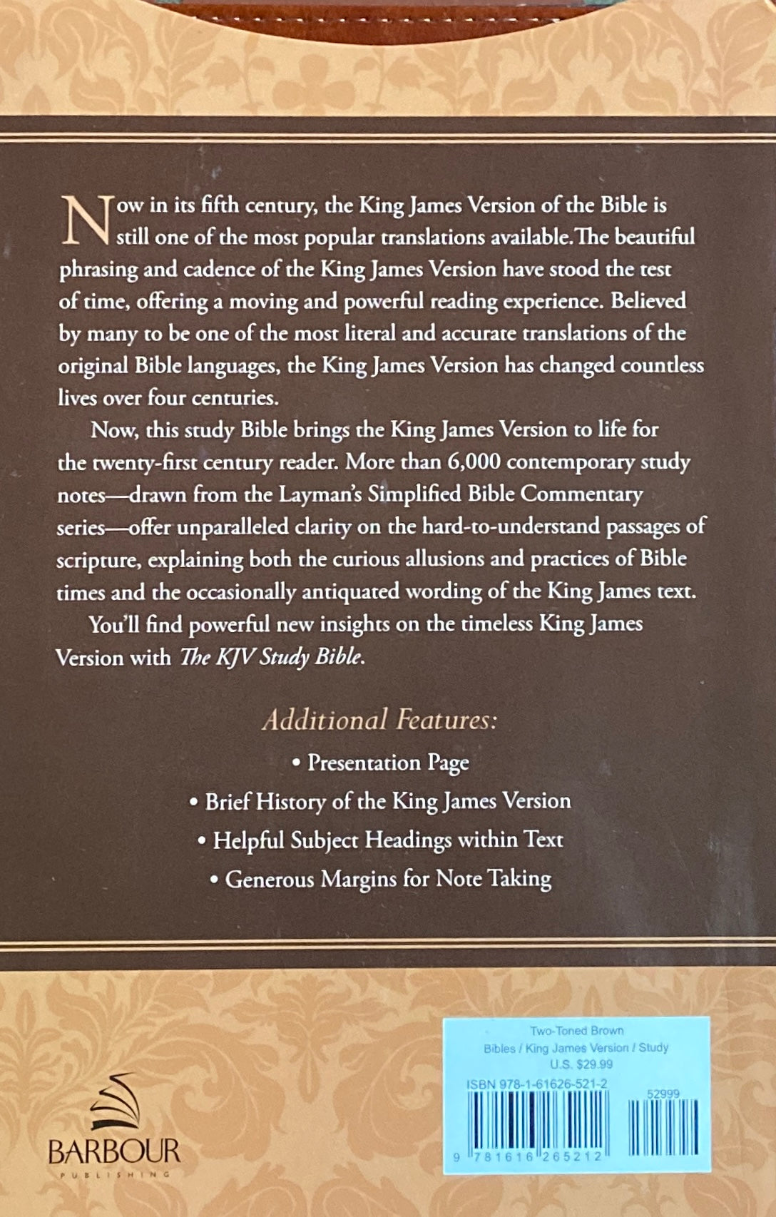 KJV Study Bible [ Two Tone Brown ] King James Version image 1
