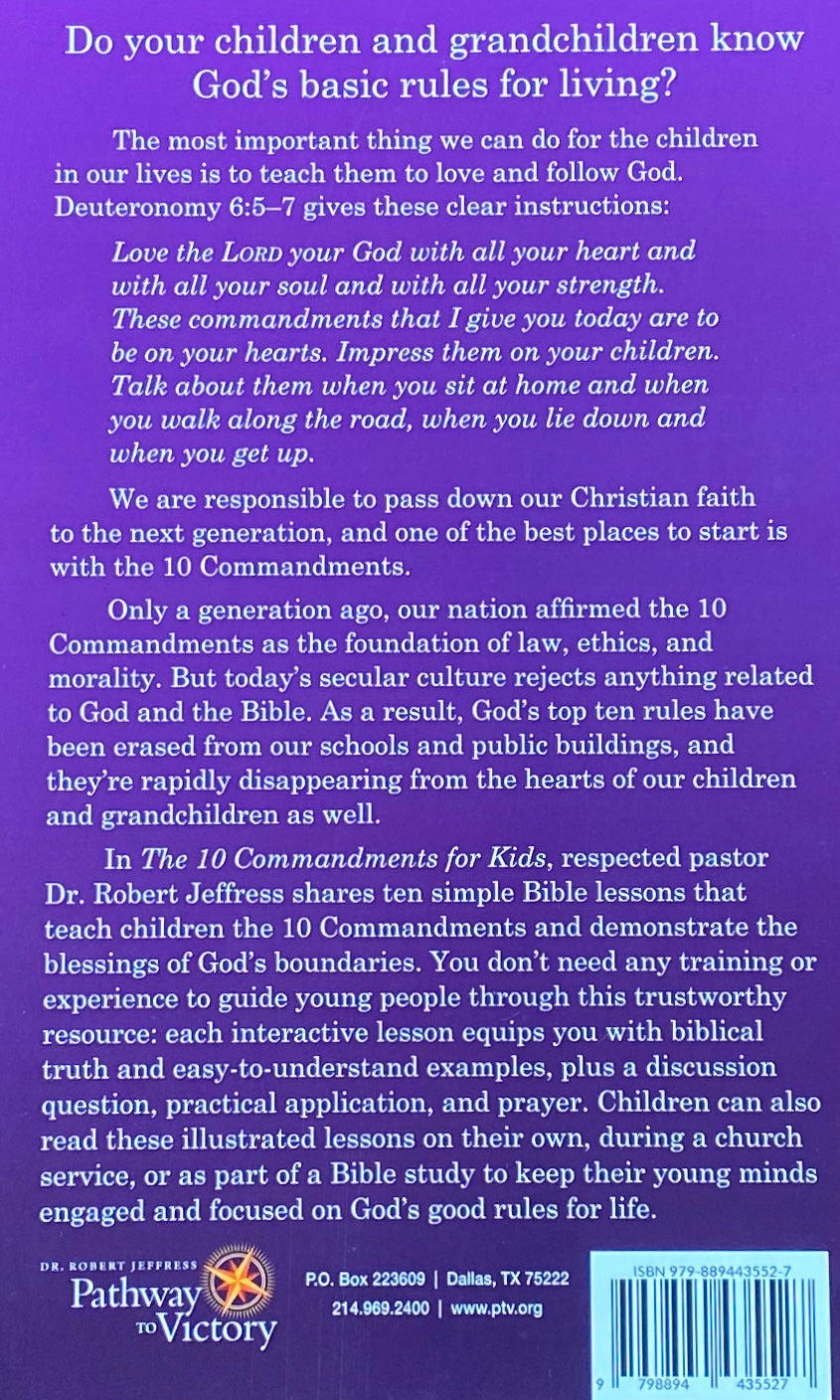 The 10 Commandments for Kids, God's Simple Rules for Living by Robert Jeffress image 1