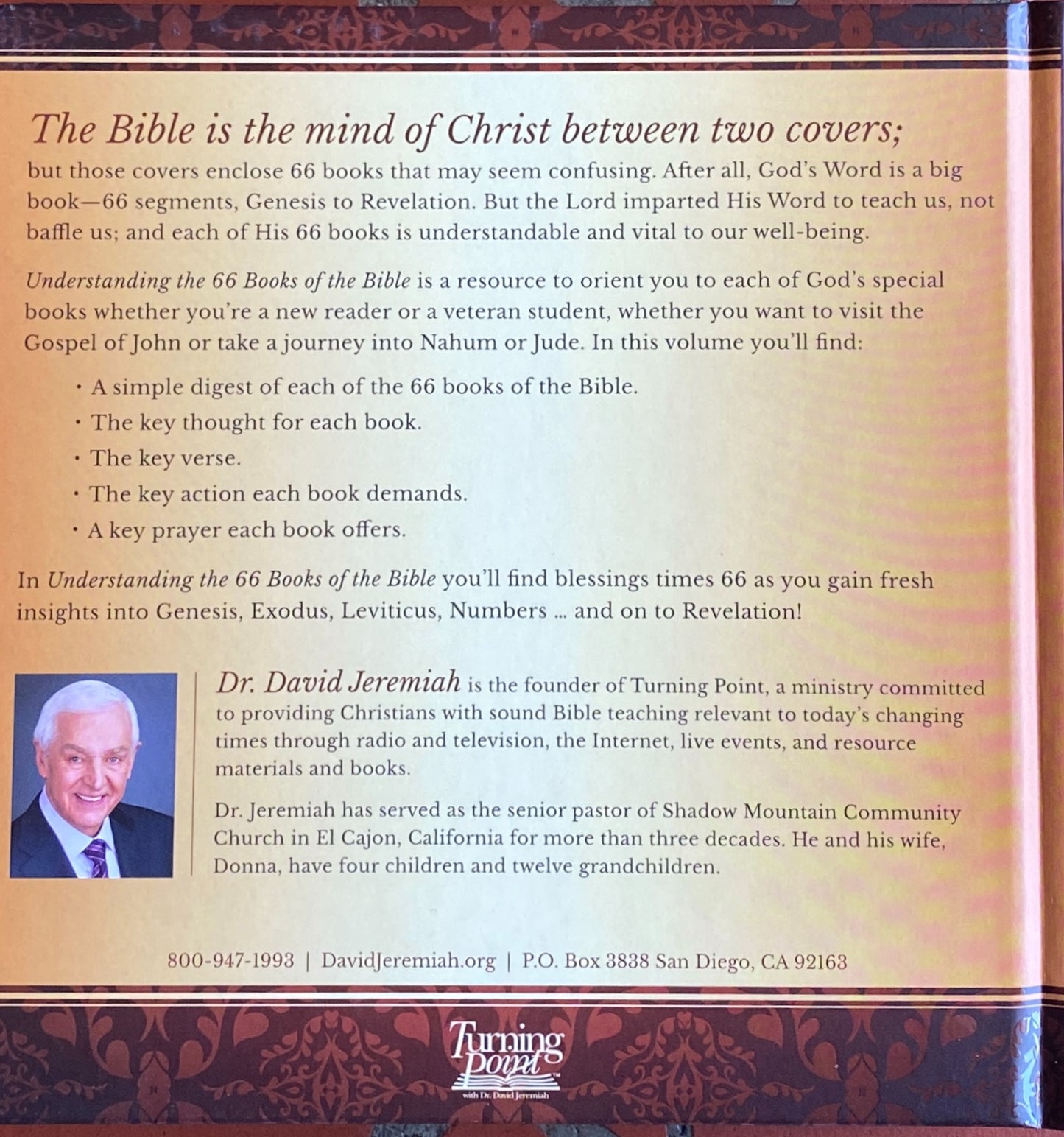 Understanding the 66 books of the Bible-David Jeremiah Hardcover image 1