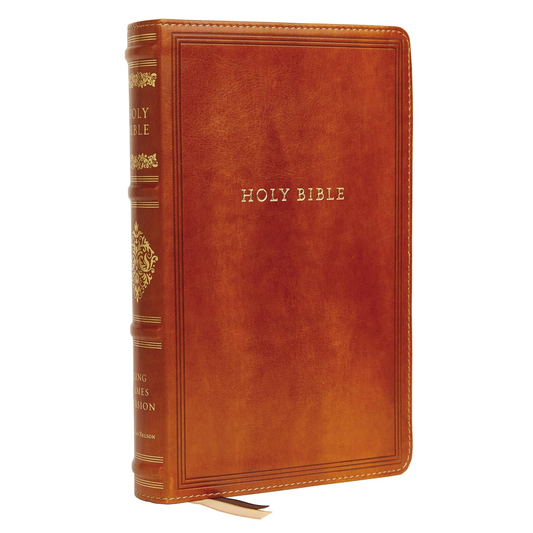 KJV, Personal Size Reference Bible, Sovereign Collection, Leathersoft, Brown image 0