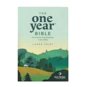 NLT One Year Bible Large Print, Softcover, Slimline, 10th Anniversary Edition image 0