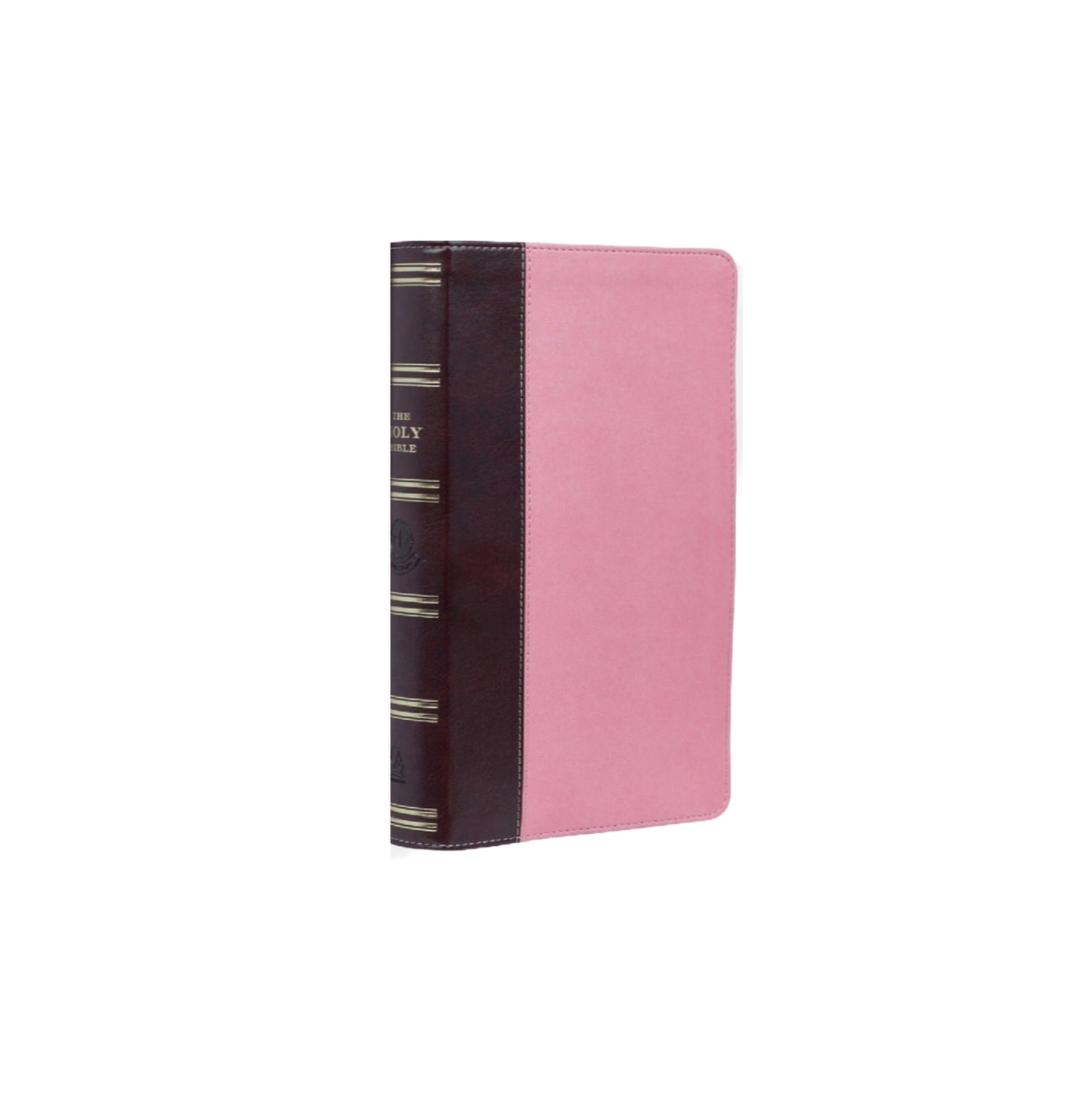 KJV, Giant Print Bible, Standard Size, Faux Lux-Leather Pink/Brown image 0