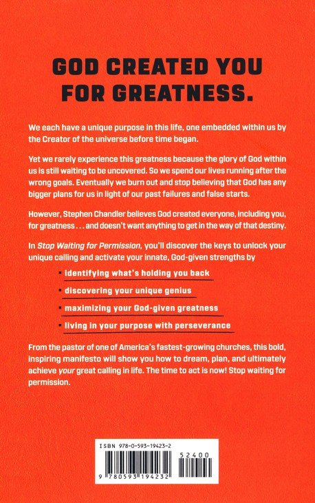 Stop Waiting for Permission Book & Participant's Guide-Stephen Chandler image 2