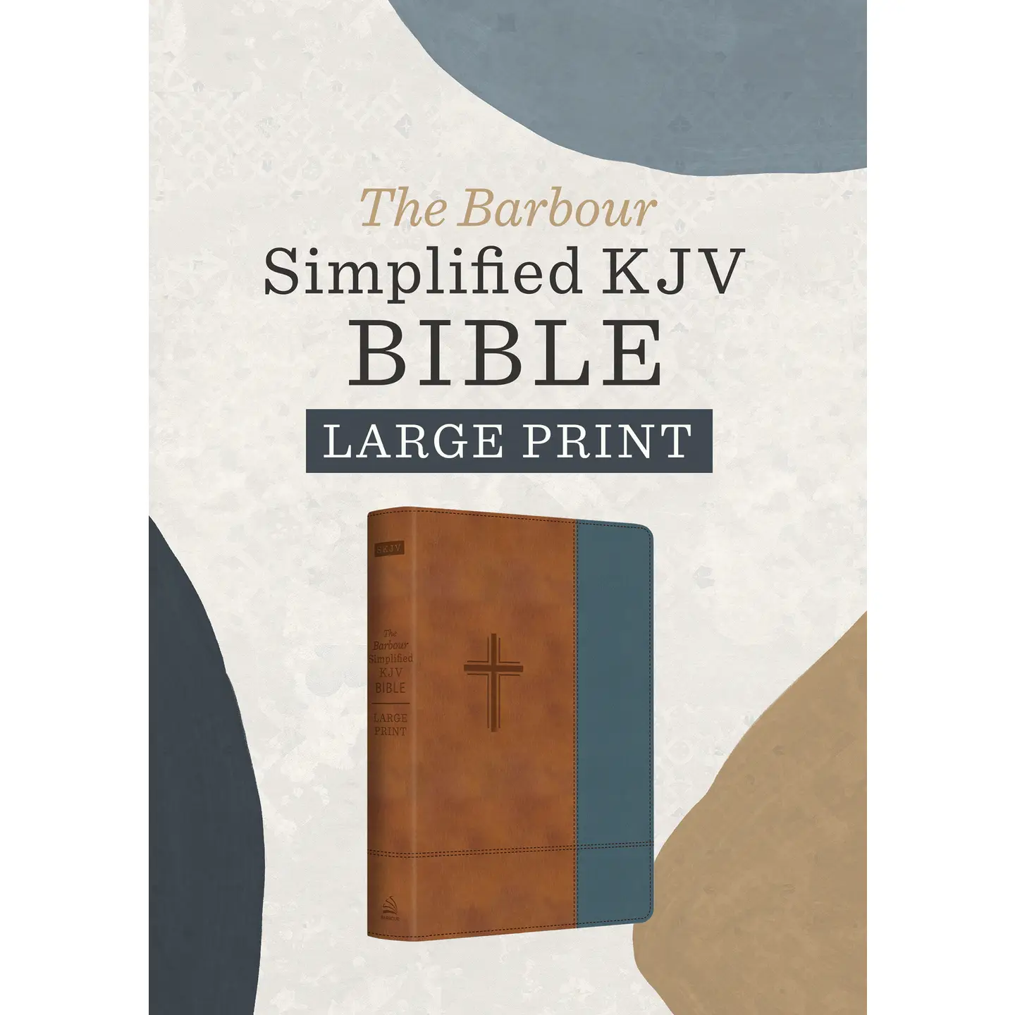 The Barbour Simplified KJV-Large Print Bible, Thumb Indexed [Rust & Stone Cross] image 0