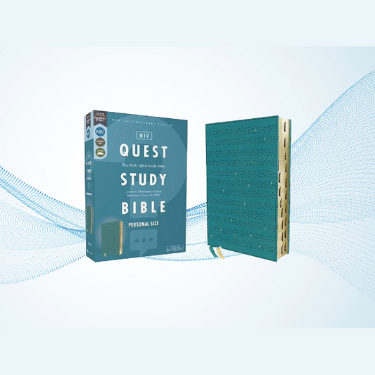 NIV Quest Study Bible, Personal Size, Leathersoft, Thumb Indexed image 0