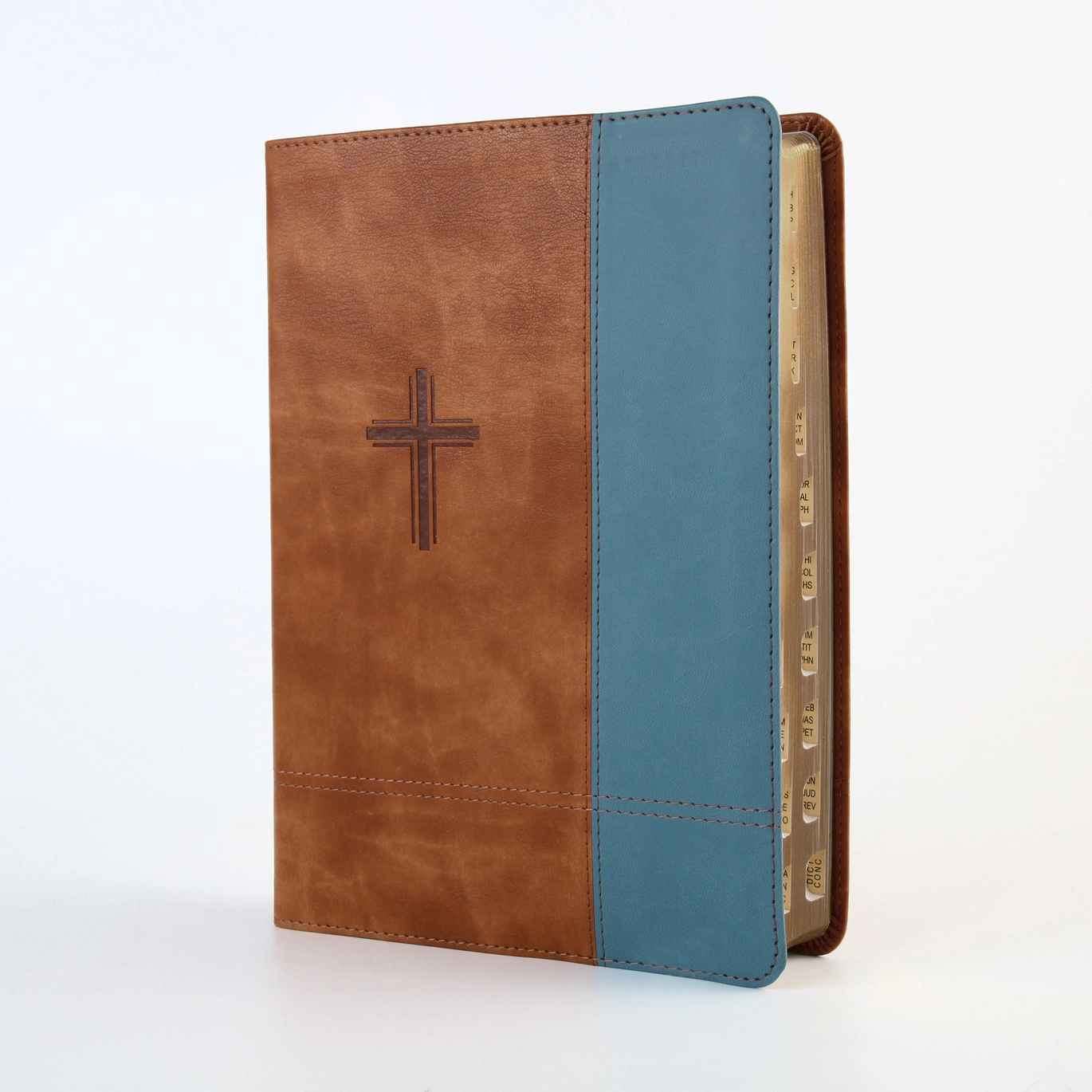 The Barbour Simplified KJV-Large Print Bible, Thumb Indexed [Rust & Stone Cross] image 3