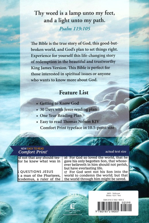 KJV Holy Bible, Large Print Paperback, Easy to Read Comfort Print image 1