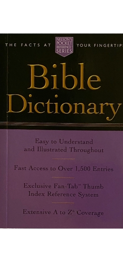 Pocket Bible Dictionary, Nelson Pocket Reference Series image 0