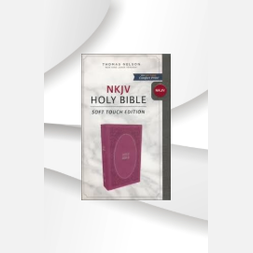 Holy Bible NKJV: Soft Touch Edition, Imitation Leather, Pink, Comfort Print image 1