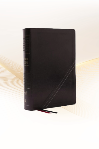 NKJV Reference Study Bible, Leathersoft Black, Red Letter, Comfort Print image 0