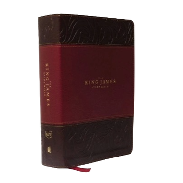 KJV, The King James Study Bible, Leathersoft, Burgundy, Full Color Edition image 0