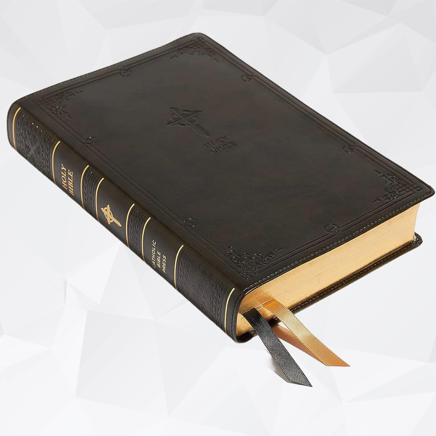 New American Revised Catholic Bible, Large Print, Leathersoft Black image 3