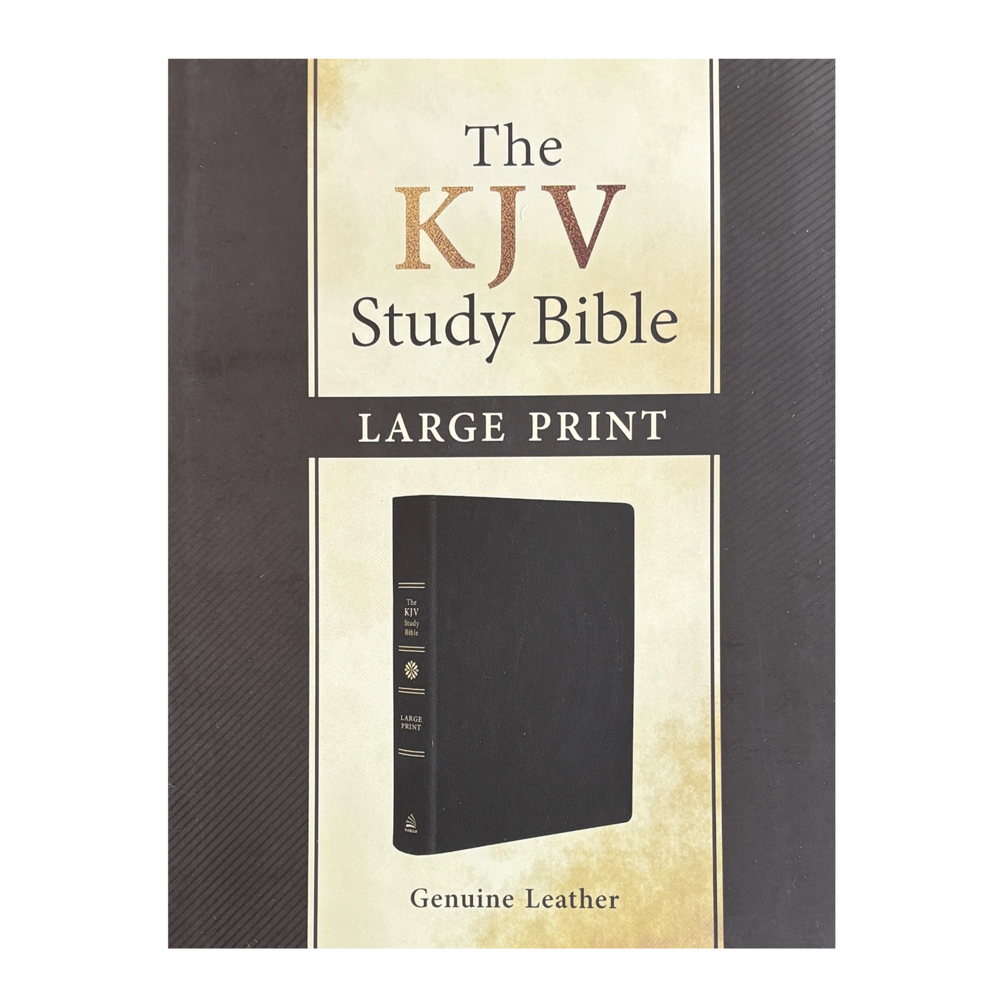 KJV Study Bible, Large Print Genuine Leather Black image 0
