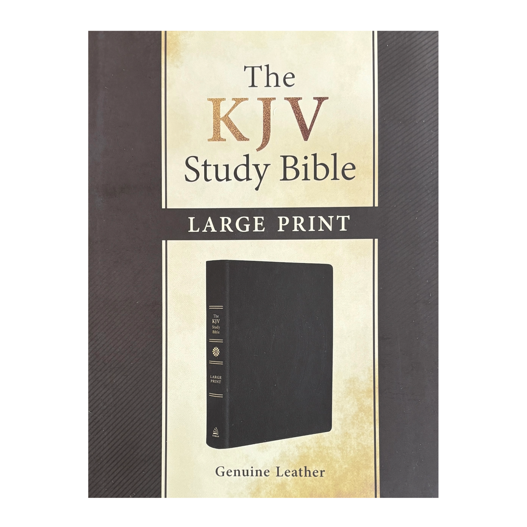 KJV Study Bible, Large Print Genuine Leather Black image 0