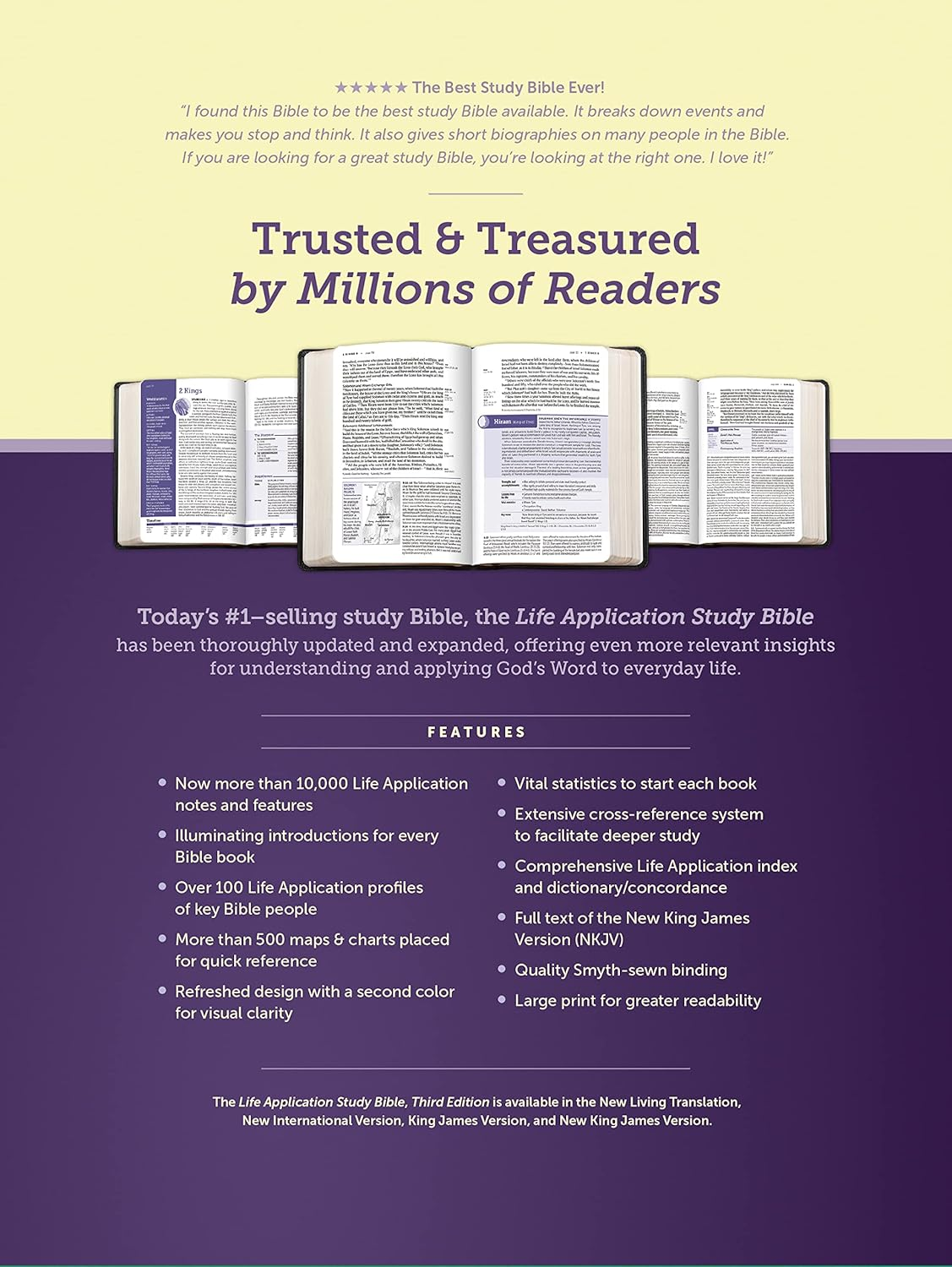 NKJV Life Application Study Bible, Third Edition, Large Print, Indexed Brown