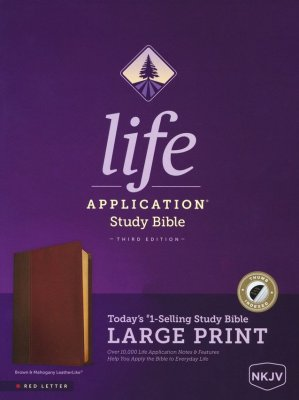 NKJV Life Application Study Bible, Third Edition, Large Print, Indexed Brown