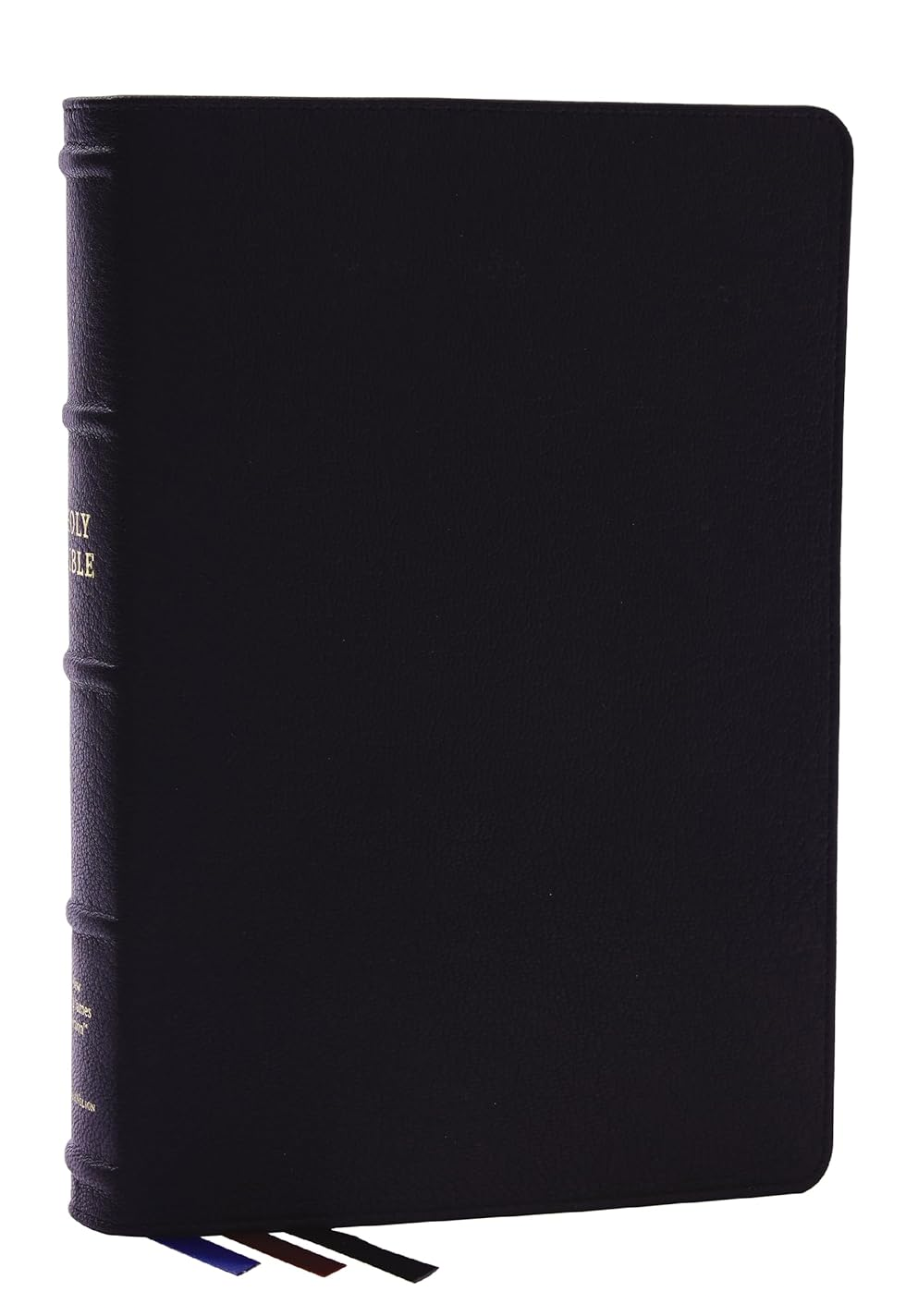 NKJV Large Print Bible, Genuine Leather, Thinline Maclaren Series