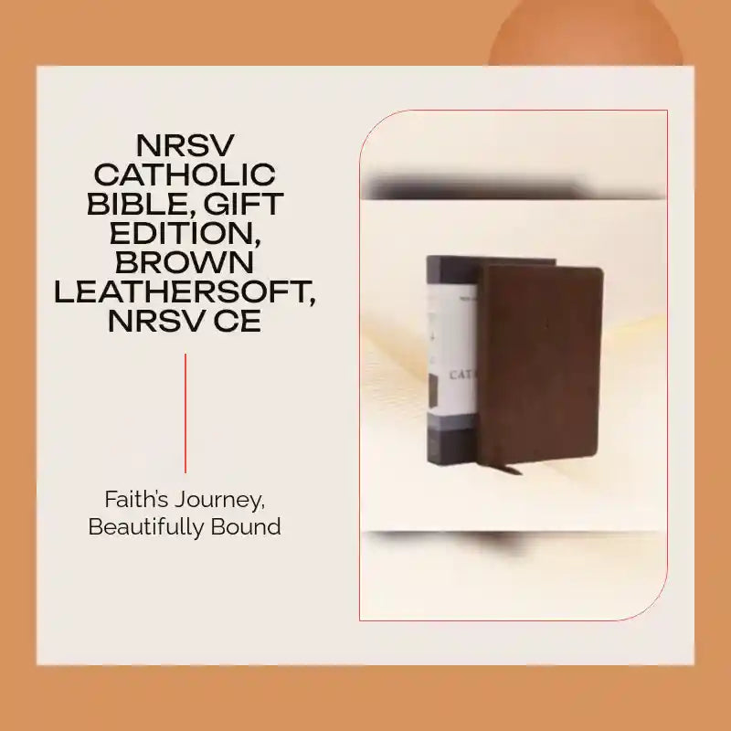NRSV Catholic Bible, Gift Edition, Brown Leathersoft, NRSV CE by@Outfy