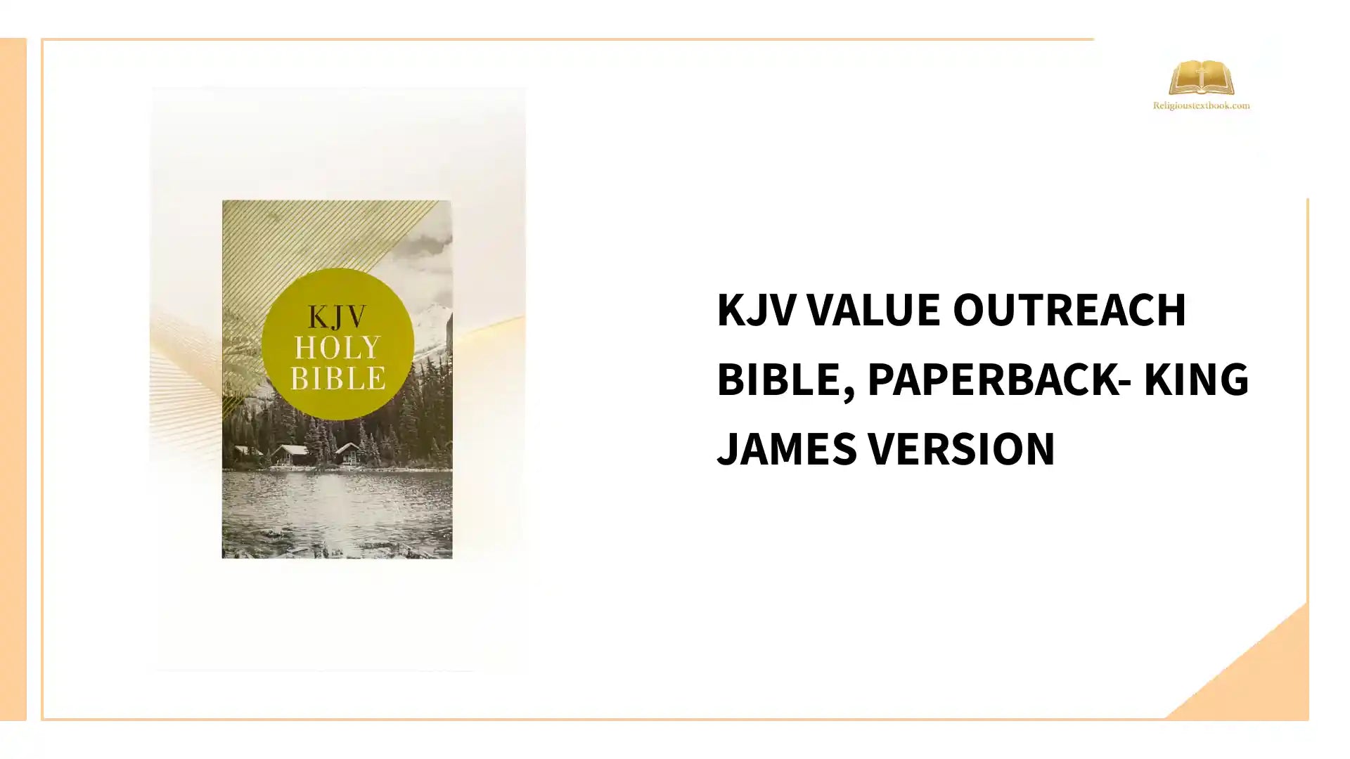 KJV Value Outreach Bible, Paperback- King James Version by@Outfy