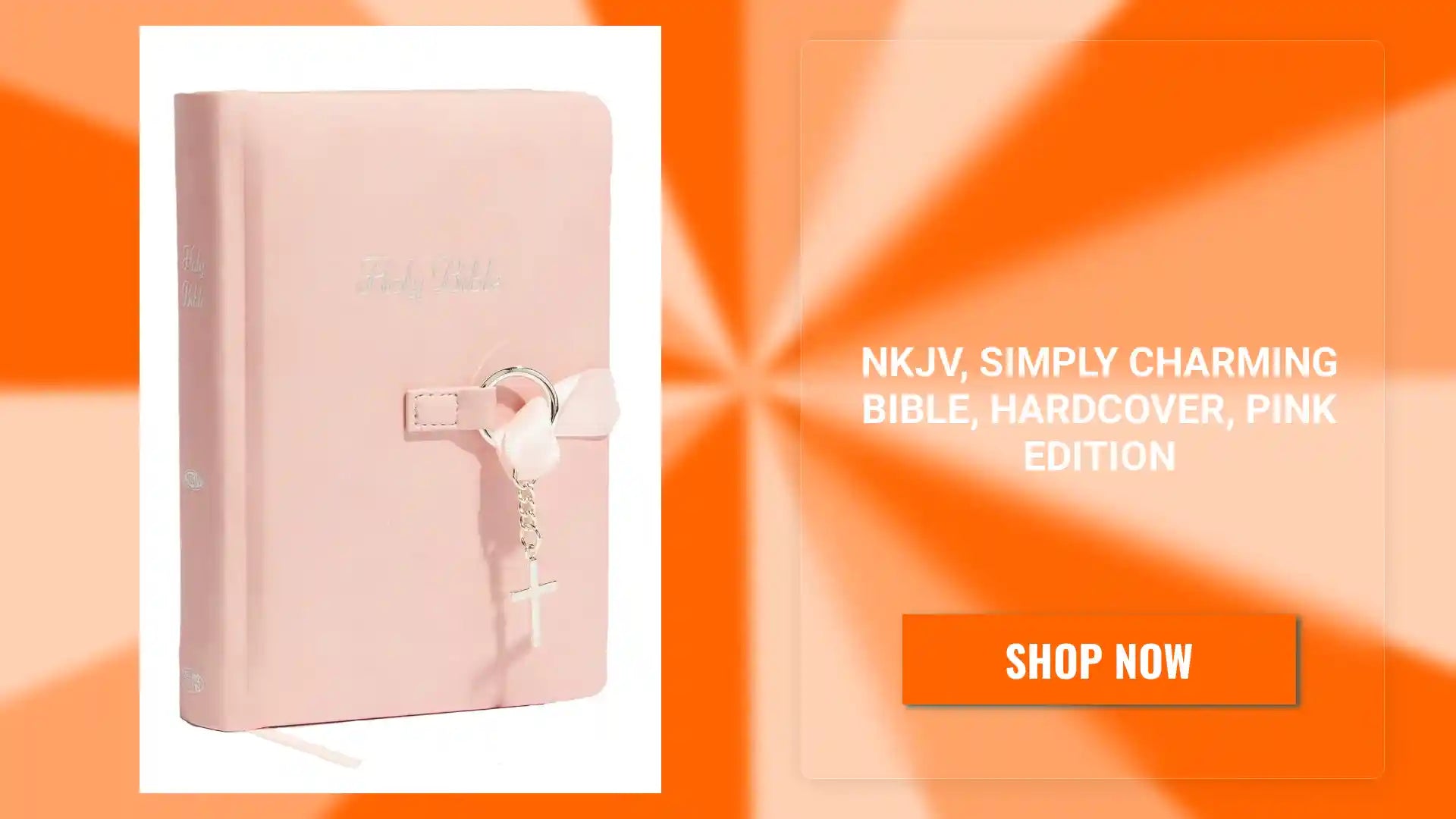 NKJV, Simply Charming Bible, Hardcover, Pink Edition by@Outfy